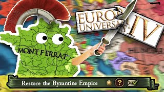 Can you restore BYZANTIUM as MONTFERRAT EU4 [upl. by Arundell]