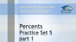 Math Review  Percents Chapter Practice Set 5 Pt 1 quotIntroduction to Solving Percent Problemsquot [upl. by Domini]