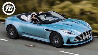 FIRST DRIVE 671bhp Aston Martin DB12 Volante – World’s Most Beautiful New Car [upl. by Elkraps430]