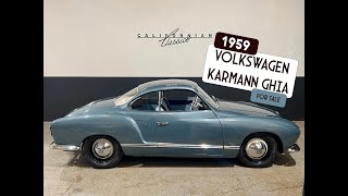 1959 Volkswagen Karmann Ghia [upl. by Aneleh]