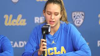 Postgame  Coach Cori Close Londynn Jones Emily Bessoir [upl. by Llekcm117]