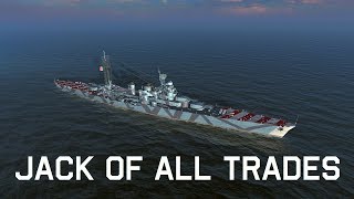 World of Warships Blitz  Italian premium cruiser quotDuca degli Abruzziquot review [upl. by Durrell]