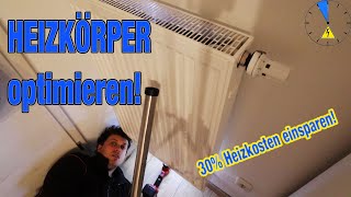 Heizkörper richtig reinigen Vorlauftemperatur reduzieren Energie sparen Bürste und Sauger Wärmepumpe [upl. by Takashi374]