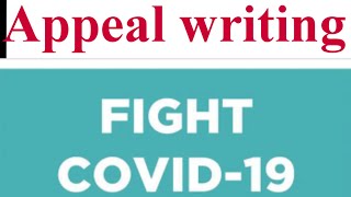 appeal writing class 12 message on coronahow to be away from coronashuklaedugalaxy [upl. by Nea]