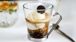 McDonalds Oreo Affogato 맥도날드 오레오 아포가토 만들기  한글 자막 [upl. by Rimidalg]