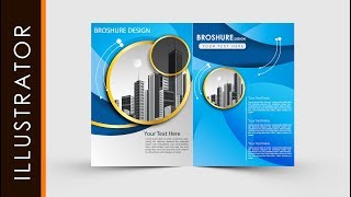 Adobe Illustrator Tutorial Create Business Brochure Two fold freeDownloads [upl. by Jak]