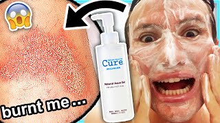 I tried CURE NATURAL AQUA GEL for TWO WEEKS literally melted my skin [upl. by Adnuhsed]