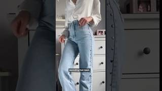 DIY Reformation Studded Jeans [upl. by Devonna]