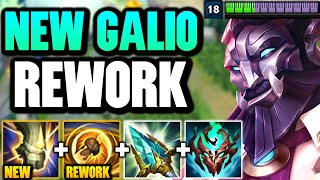 THE GALIO REWORK IS HERE AND ITS 100 AMAZING HES AN AP BRUISER NOW [upl. by Charry]