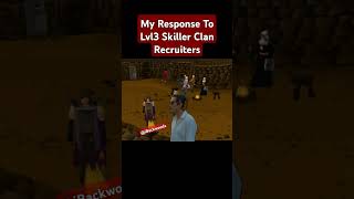 OSRS My Response To Skiller Clans osrs runescape runescapememes memes gaming [upl. by Slifka]