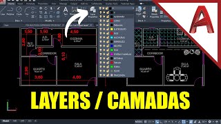 Criando e Configurando Layers no AutoCAD [upl. by Lessard]