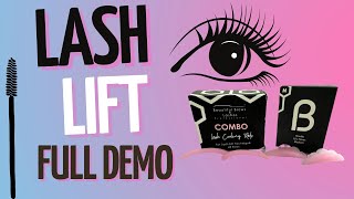 Lash LiftFull Demo lashlift [upl. by Wernher]