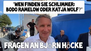 Fragen an Björn Höcke zu Michael Kretschmer Bodo Ramelow amp Katja Wolf AfD Familienfest Sonneberg [upl. by Killam848]