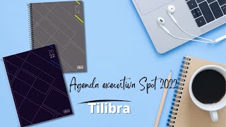 Nova Agenda executiva diária spot m9 Tilibra 2022 disponível nas cores cinza e preto [upl. by Otreblada986]