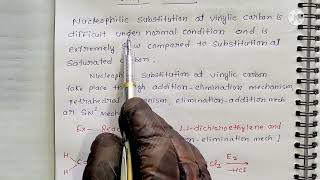 Nucleophilic Substitution at Vinylic Carbon [upl. by Mason971]