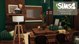 Dark Moody Apartment  920 Medina Studio  San Myshuno  The Sims 4  Stop Motion  No CC [upl. by Theadora810]