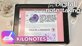 KiloNotes Free Note Taking App for ipad Walkthrough ❤︎  Emmy Lou [upl. by Lajet726]