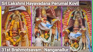 Brahmotsavam 2024  Sri Lakshmi Hayavadana Perumal Kovil Nanganallur Garuda Sevai [upl. by Ietta]