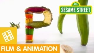 Sesame Street Which Foods Begin with the Letter P [upl. by Nnylekoorb]