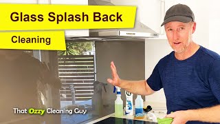 I Show You How To Clean A Glass Splash Back [upl. by Kenrick]