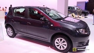 2015 Dacia Sandero  Exterior and Interior Walkaround  2014 Paris Auto Show [upl. by Ronyam]