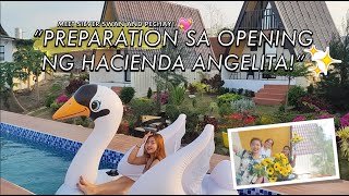 quotPREPARATION SA OPENING NG HACIENDA ANGELITA🏕🌻 Meet Silver Swan and Pechay🦢🦚”  Anghet Cayetano [upl. by Annayt157]