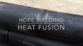 HDPE pipe welding using Heat Fusion [upl. by Bamberger]