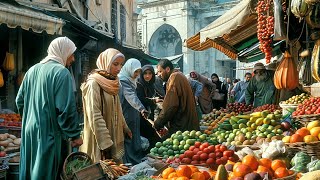 🇲🇦 MARRAKECH WALKING TOUR MOROCCO STREET FOOD IMMERSE YOURSELF IN THE ENCHANTING OLD CITY 4K HDR [upl. by Lemon]