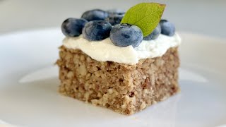 Gesunder hausgemachter Kuchen für die Ernährung von Diabetikern Nusskuchen [upl. by Hunley]