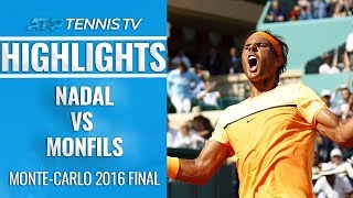 Nadal vs Monfils MonteCarlo 2016 Final Extended Highlights [upl. by Noiek]