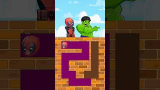 Who Will Conquer the New Maze Challenge SpiderMan Hulk Deadpool or Captain shorts shortvideo [upl. by Ledeen568]