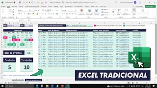 Cómo Hacer una AGENDA Automatizada con Calendario en EXCEL TRADICIONAL [upl. by Eceinwahs908]