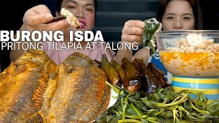 BURONG ISDA PRITONG TILAPIA AT TALONG MUKBANG  PAMPANGA DISH MUKBANG PHILIPPINES [upl. by Sauncho]