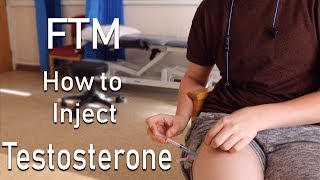 Injecting MYSELF with Testosterone for the FIRST TIME EVER  FTM [upl. by Yart]