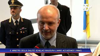 IL MINISTRO DELLA SALUTE SCHILACI INAUGURA LANNO ACCADEMICO ALLUNIMOL [upl. by Adan]