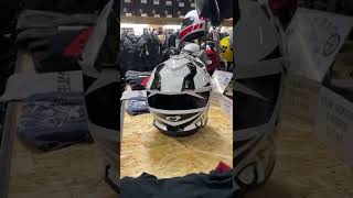 O’NEAL SIERRA R V22 BLACKWHITE HELMET AT MOTORCYCLE ESSENTIALS [upl. by Francklyn]