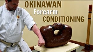 Okinawan Forearm Conditioning  Uechi Ryu Karate [upl. by Fradin204]