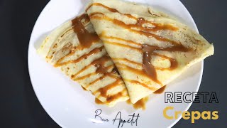 RECETA DE DELICIOSAS CREPAS HECHAS CON CREPERA  RECETA FÁCIL RICA Y ECONÓMICA  Menú del día [upl. by Carmelina]