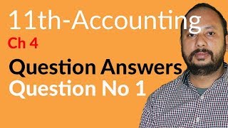 ICom Part 1 Accounting ch 4  Journal Question no 1 Inter part 1 Accounting [upl. by Nnaoj300]