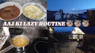 Aaj ki lazyyyy routineCanada Home Vlogs [upl. by Yelime863]