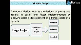 Software Engineering Lecture12  Modularity  Design Process  By Javed Sir  IICS COLLEGE [upl. by Reginnej]