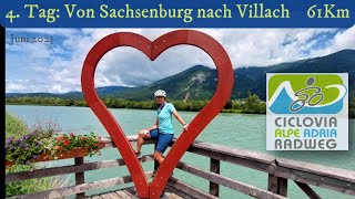 CicloviaAlpeAdria Tag 4 Von Sachsenburg nach Villach 61 Km [upl. by Azaleah208]