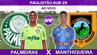 PALMEIRAS 6x0 MANTHIQUEIRA  JOGO COMPLETO  PAULISTA SUB20  2ª RODADA  COM IMAGENS DO ESTÚDIO [upl. by Nnylaj696]