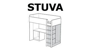 How to assemble the STUVA storage unit [upl. by Notrem]