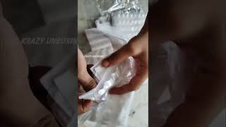 Transparent Fancy Sheer Polyester Curtains for Window Review and Unboxing shorts [upl. by Lundberg]