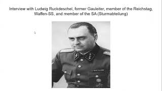 Ludwig Ruckdeschel former Gauleiter member of the Reichstag WaffenSS and member of the SA WW2 [upl. by Marceau]