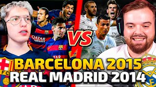 BARCELONA DE LA MSN 2015 vs REAL MADRID DE LA BBC 2014  ¿QUE EQUIPO ES MEJOR DEBATE CON IBAI [upl. by Hadleigh]