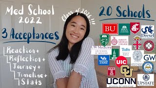 Med School ACCEPTANCE 2022  sharing my Reaction  Reflection  Journey  Timeline  Stats [upl. by Stavros]