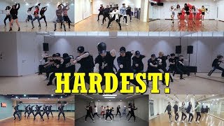 THE REALLY HARDEST CHOREOGRAPHIES ON KPOP [upl. by Yelnahs267]