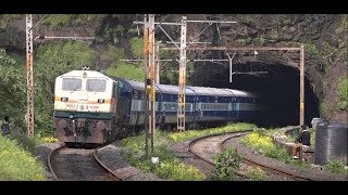 Terrific Twin Tunnel Train Experience At Divinely Magical Bhor Ghats [upl. by Zurciram822]